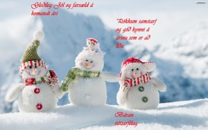 Christmas-Snowman-Digital-Wallpapers